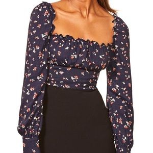 Never worn Reformation Matteo blouse